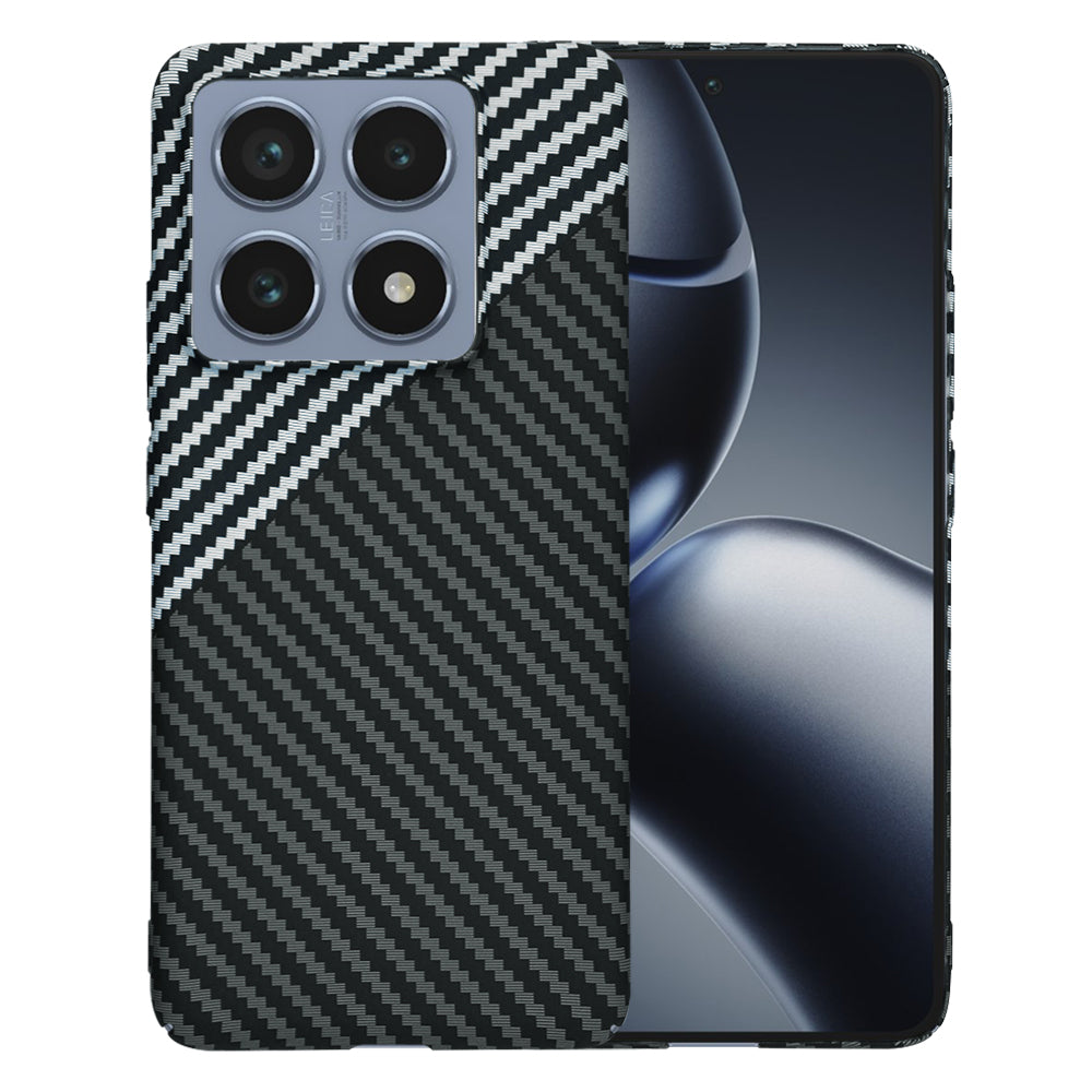 Ovitek za Xiaomi 14T Pro, Techsuit, Carbonite FiberShell, Črno Siva