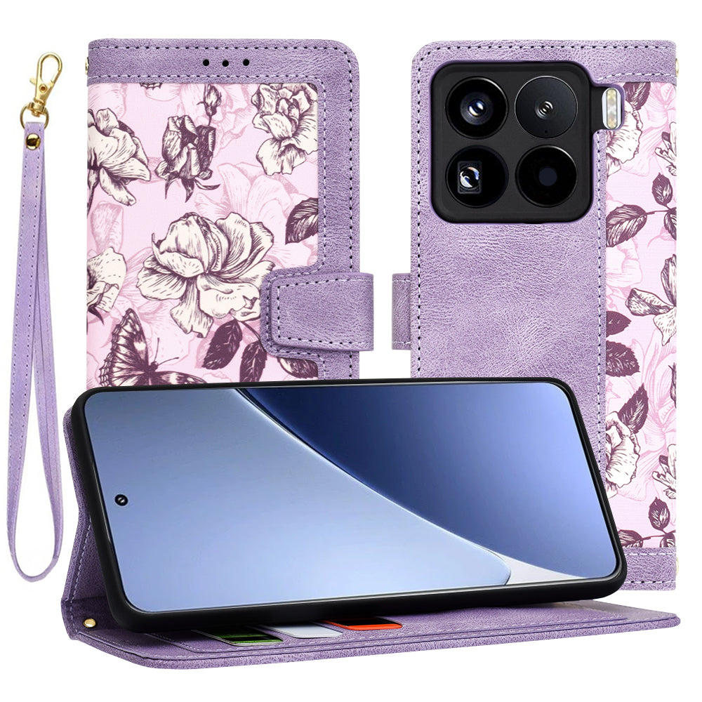 Ovitek za Xiaomi 15 Pro, Techsuit, FlipCraft, vijoličen