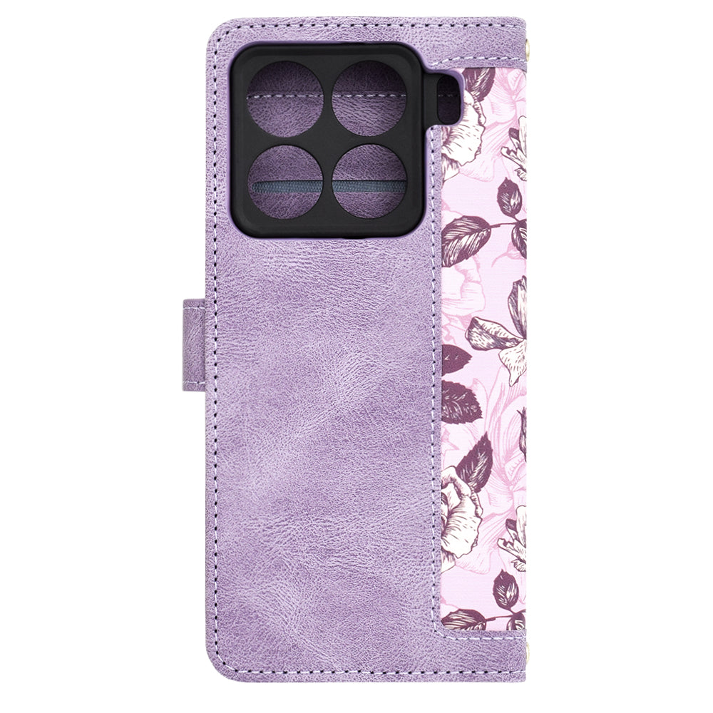 Ovitek za Xiaomi 15 Pro, Techsuit, FlipCraft, vijoličen