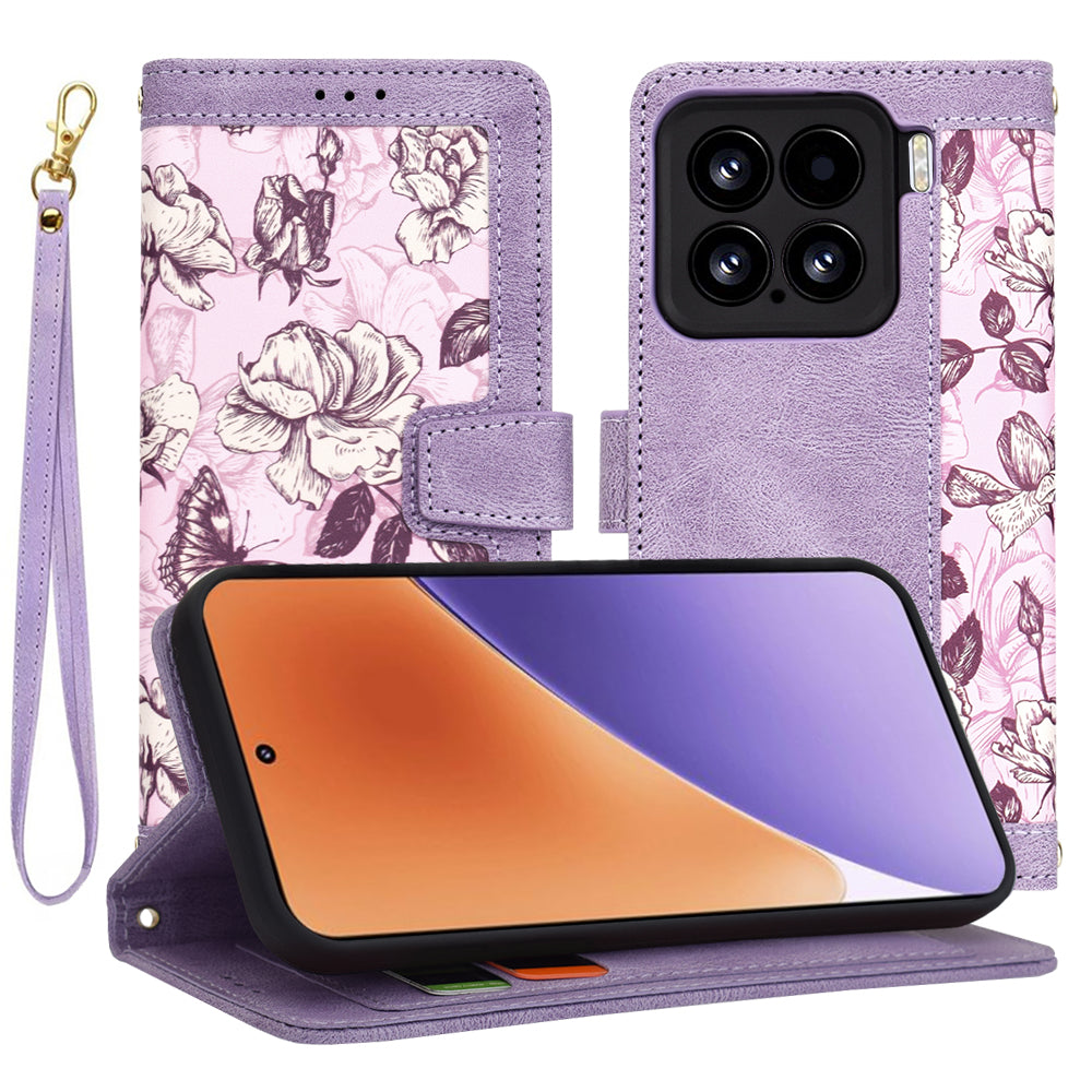 Ovitek za Xiaomi 15, Techsuit, FlipCraft, Vijoličen