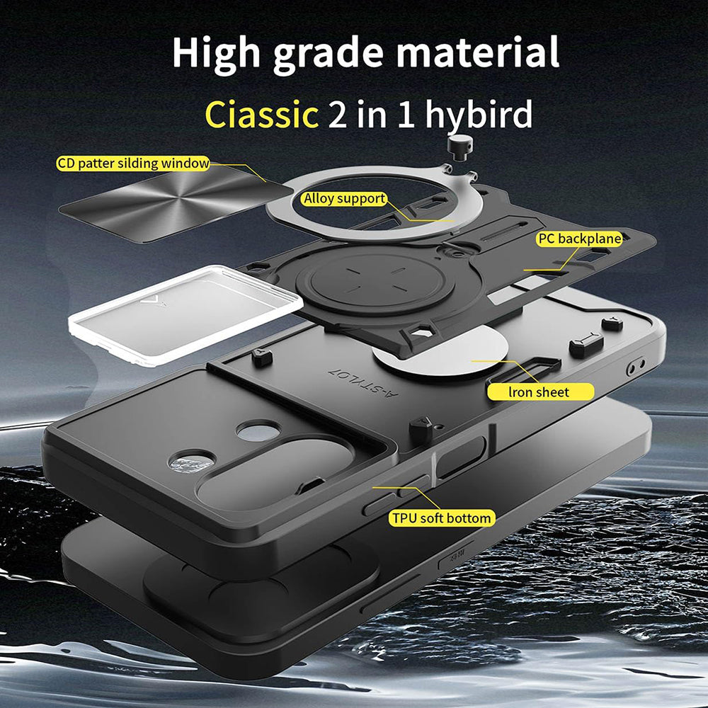 Ovitek za Xiaomi 15T Pro, Techsuit, CamGuard Pro, Črn