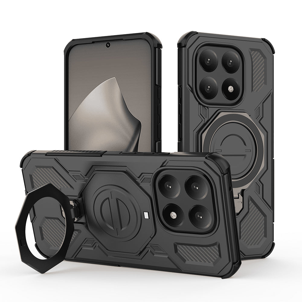 Ovitek za Xiaomi 15T, Techsuit, Carbon Shield Pro, Črn