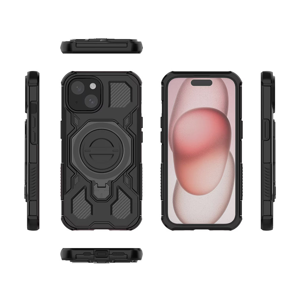 Ovitek za Xiaomi 15T, Techsuit, Carbon Shield Pro, Črn
