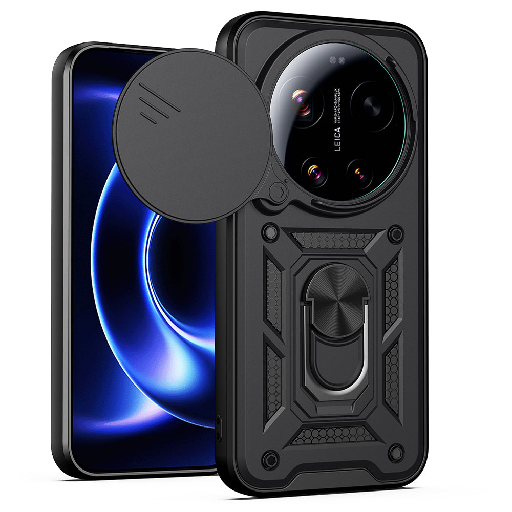 Ovitek za Xiaomi 17 Ultra, Techsuit, CamShield, Črn