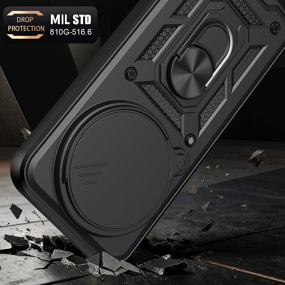 Ovitek za Xiaomi 17 Ultra, Techsuit, CamShield, Črn