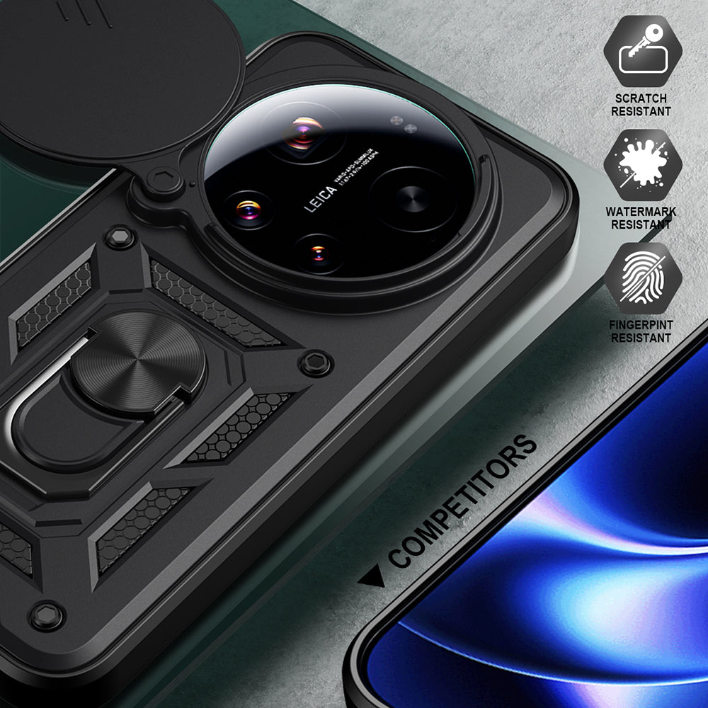 Ovitek za Xiaomi 17 Ultra, Techsuit, CamShield, Črn