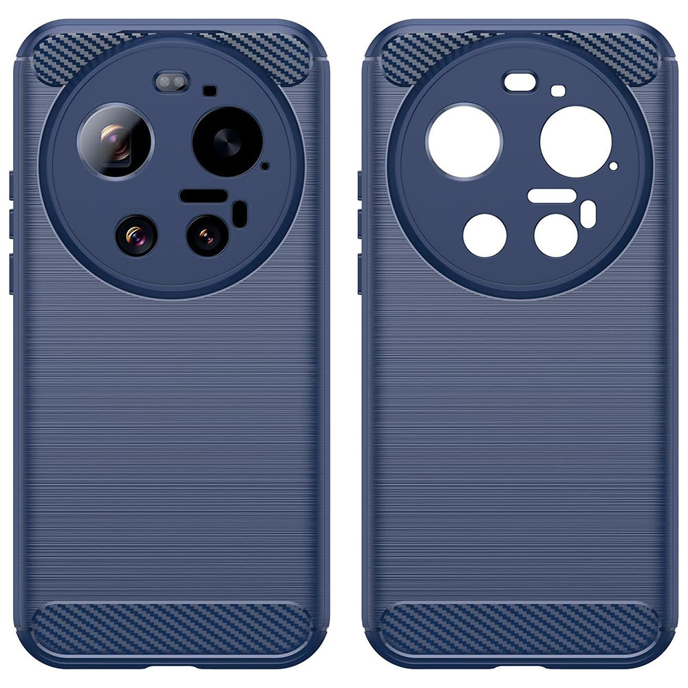 Ovitek za Xiaomi 17 Ultra, Techsuit, Carbon, Modra