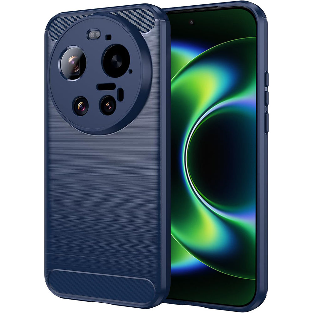 Ovitek za Xiaomi 17 Ultra, Techsuit, Carbon, Modra