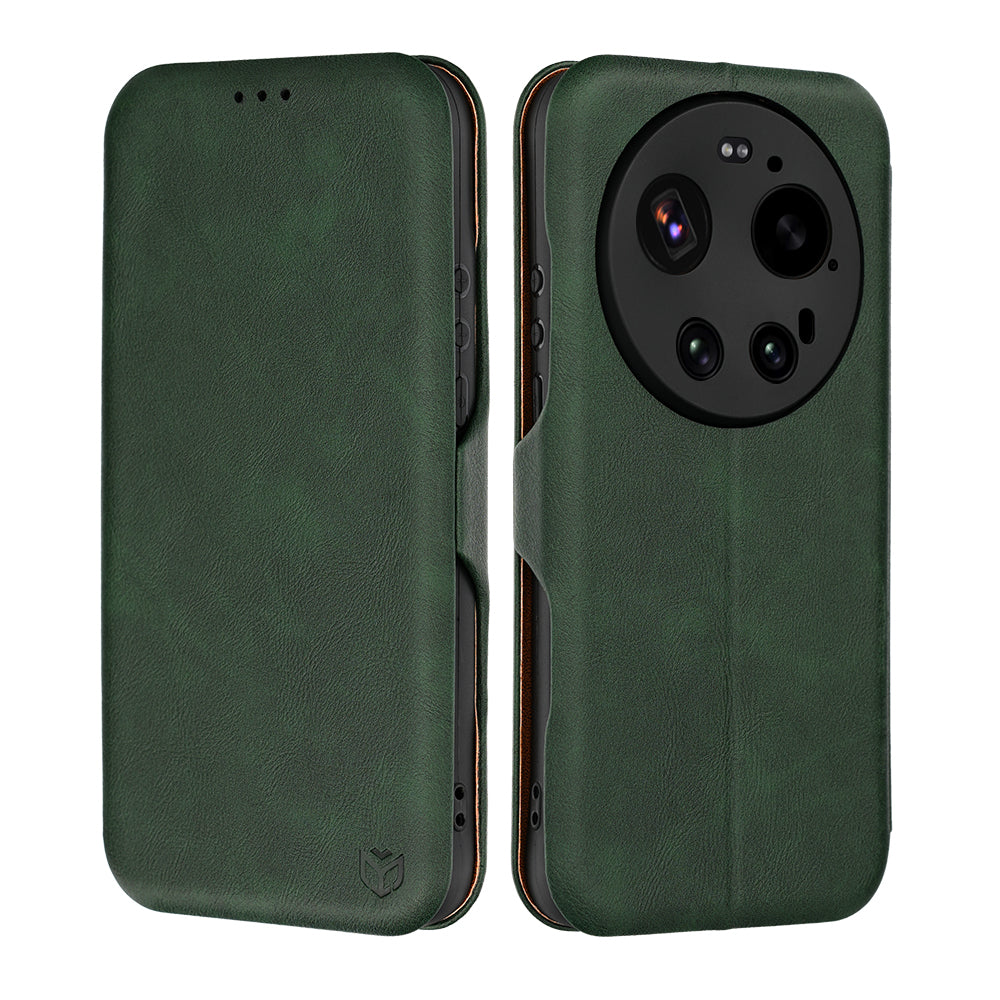 Ovitek za Xiaomi 17 Ultra, Techsuit, Safe Wallet Plus, Zelen