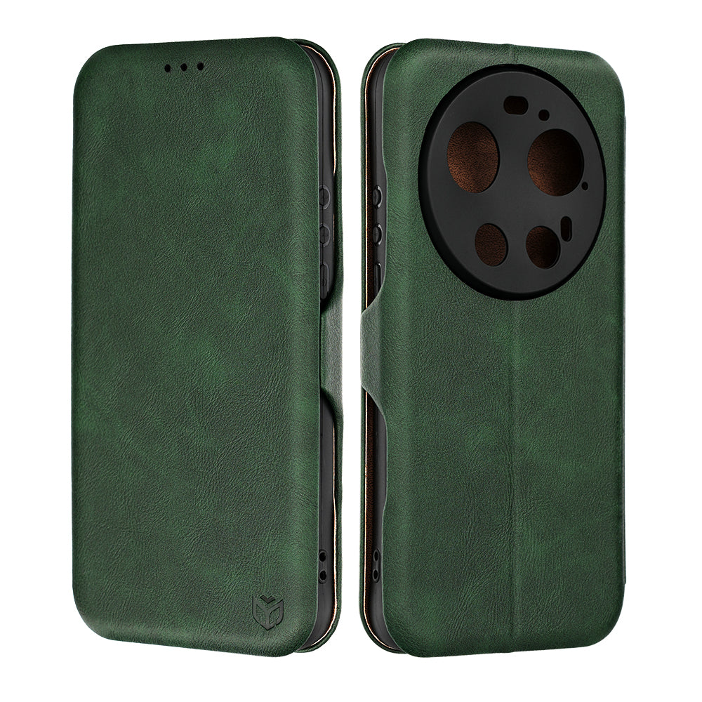 Ovitek za Xiaomi 17 Ultra, Techsuit, Safe Wallet Plus, Zelen