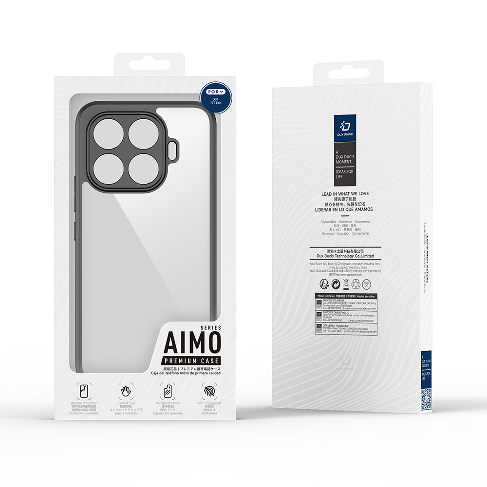 Ovitek za Xiaomi 17T Pro, DUX DUCIS, Aimo, Črn