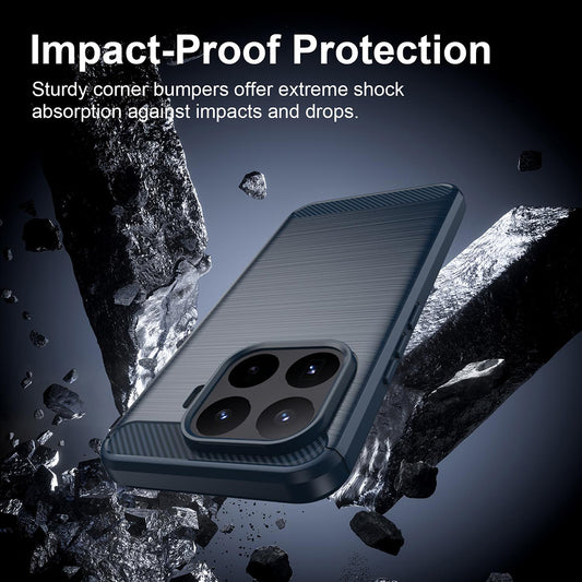 Ovitek za Xiaomi 17T Pro, Techsuit, Karbon, Modra