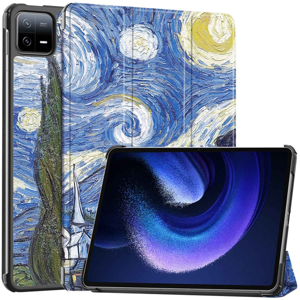 Ovitek za Xiaomi Pad 6 / 6 Pro, Techsuit, FoldPro Starry Night, večbarven