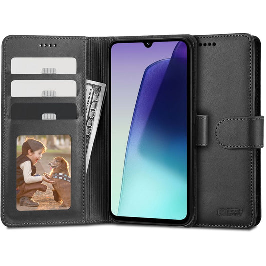 Ovitek za Xiaomi Poco Poco C75 / Redmi 14C, Tech-Protect, denarnica, črn