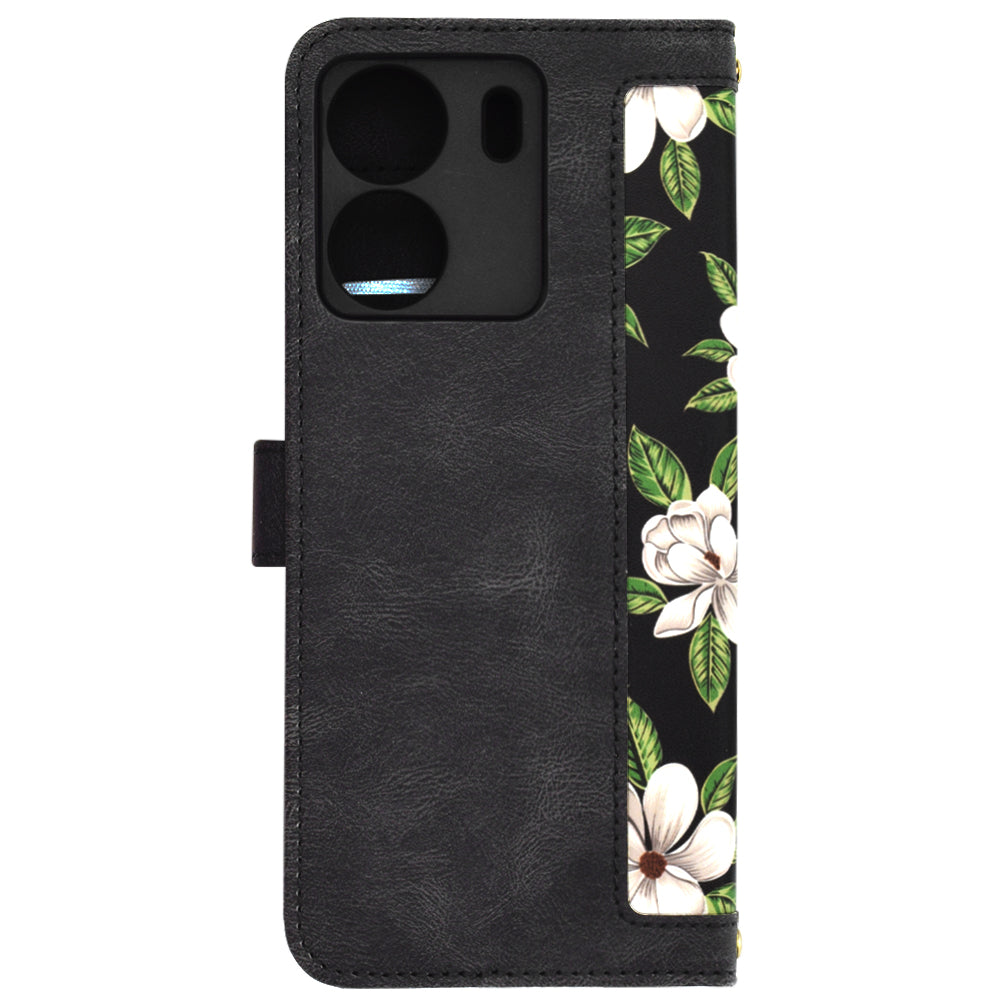 Ovitek za Xiaomi Poco C65 / Redmi 13C, Techsuit, FlipCraft, Črn