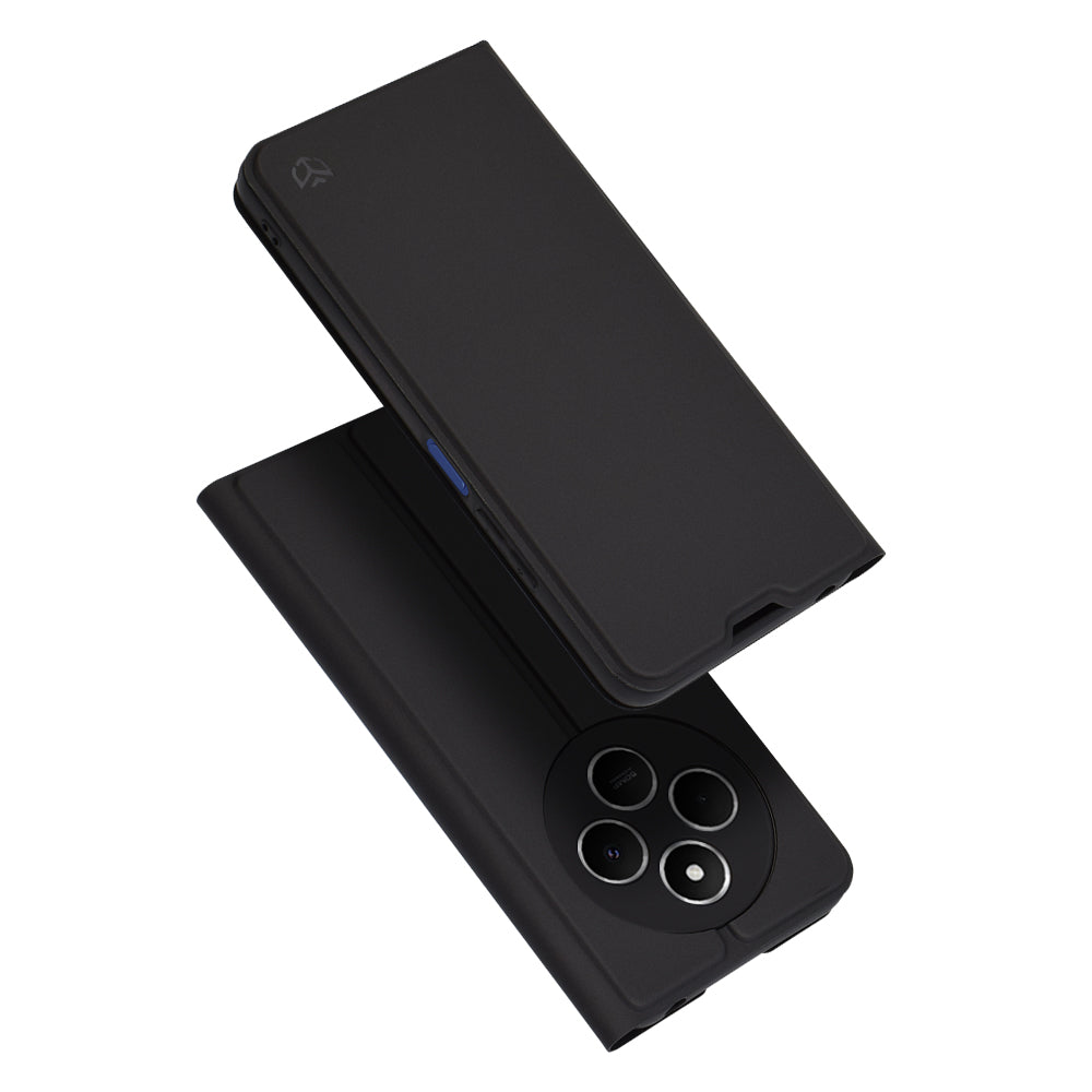 Ovitek za Xiaomi Poco C75 / Redmi 14C, Techsuit, Magskin Book, Črn
