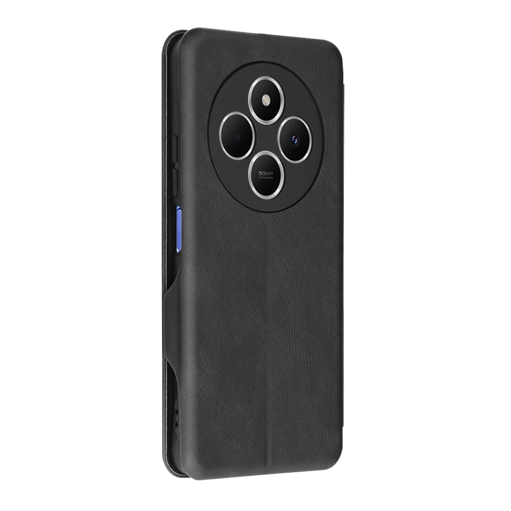 Ovitek za Xiaomi Poco C75 / Redmi 14C, Techsuit, Safe Wallet Plus, Črna