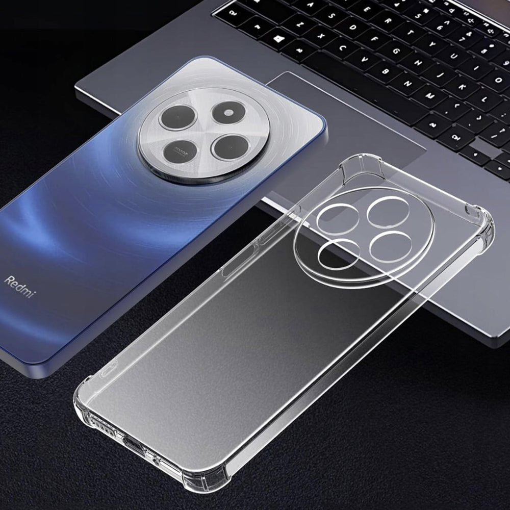 Ovitek za Xiaomi Poco C75 / Redmi 14C, Techsuit, prozoren, odporen na udarce