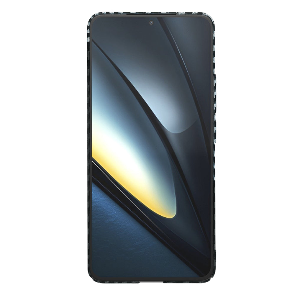 Ovitek za Xiaomi Poco F6 Pro, Techsuit, Carbonite FiberShell, Črno Siva