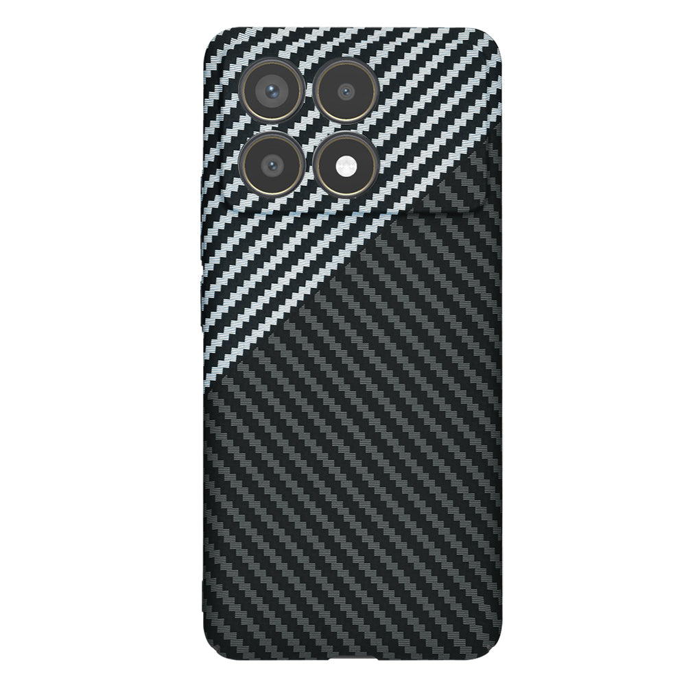 Ovitek za Xiaomi Poco F6 Pro, Techsuit, Carbonite FiberShell, Črno Siva