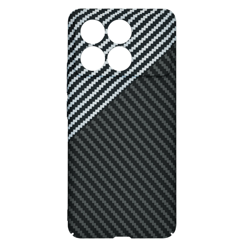 Ovitek za Xiaomi Poco F6 Pro, Techsuit, Carbonite FiberShell, Črno Siva