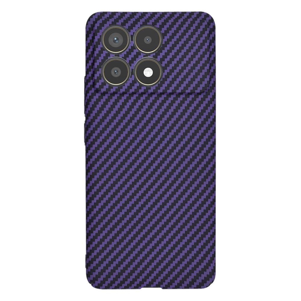 Ovitek za Xiaomi Poco F6 Pro, Techsuit, Carbonite FiberShell, Vijoličen