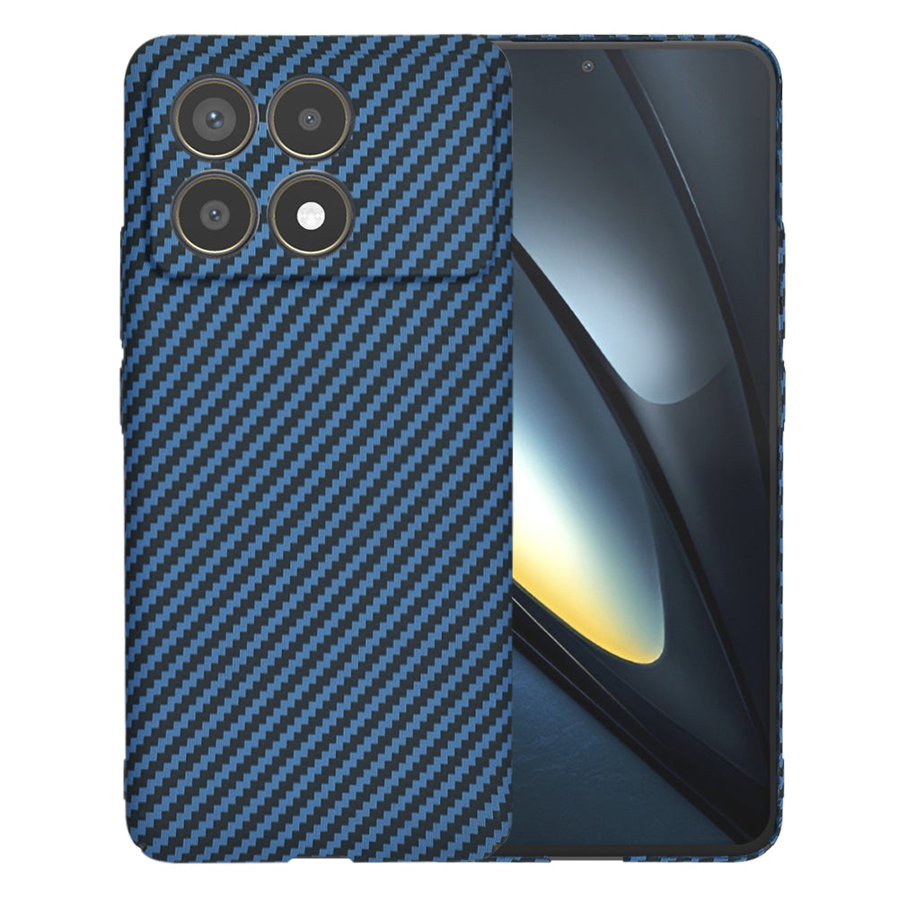 Ovitek za Xiaomi Poco F6 Pro, Techsuit, Carbonite FiberShell, Turkizna
