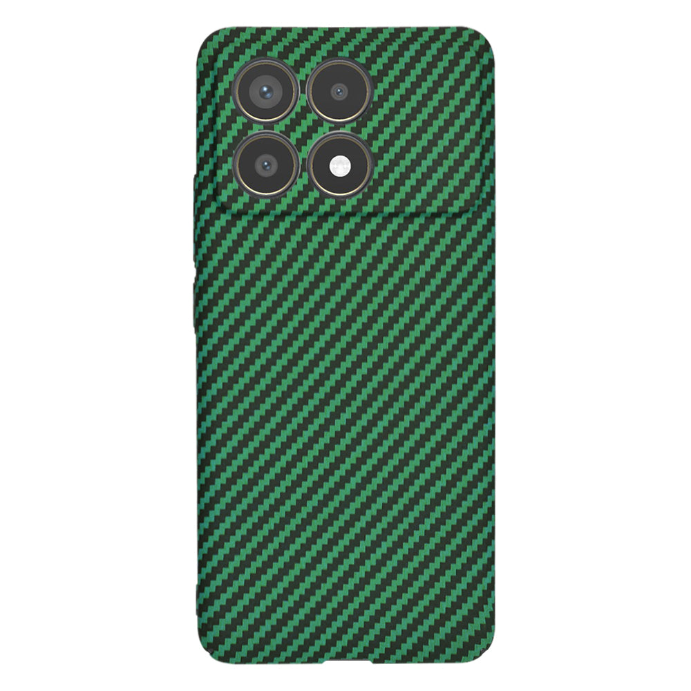 Ovitek za Xiaomi Poco F6 Pro, Techsuit, Carbonite FiberShell, Zelen