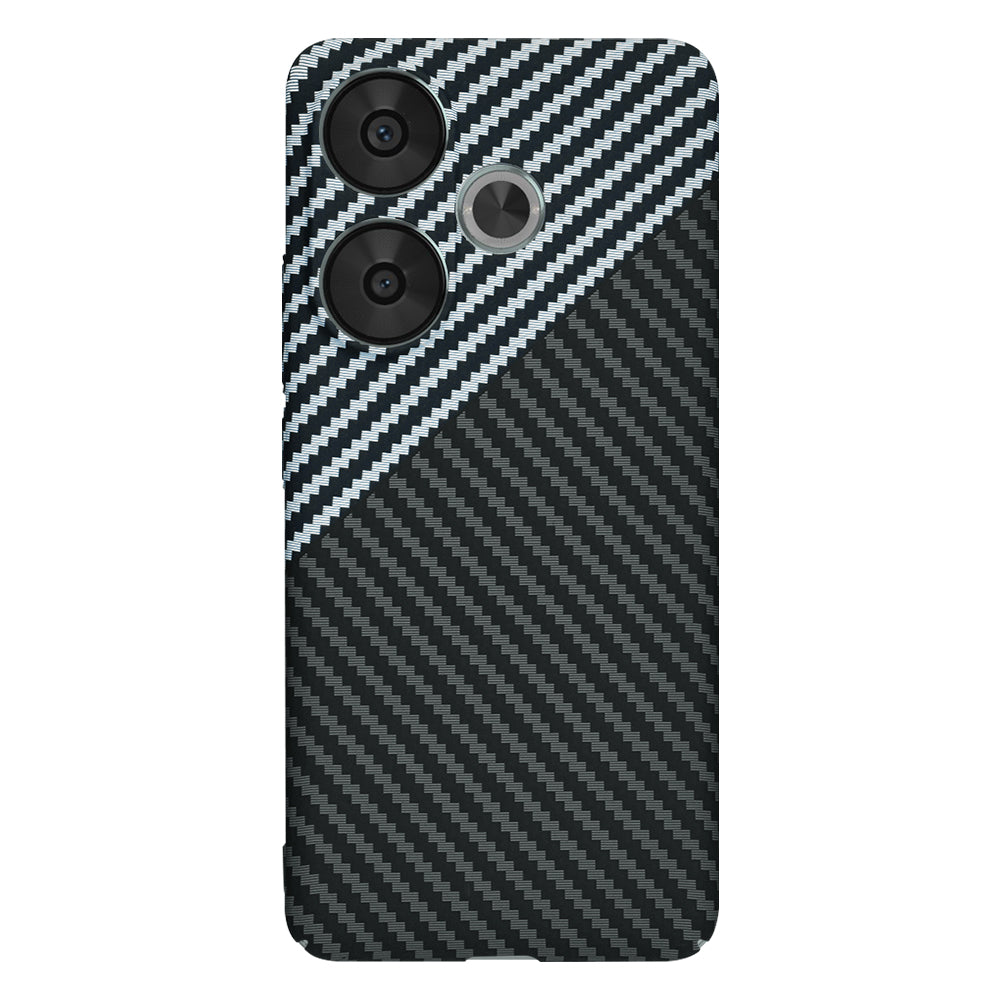 Ovitek za Xiaomi Poco F6, Techsuit, Carbonite FiberShell, Črno Siva