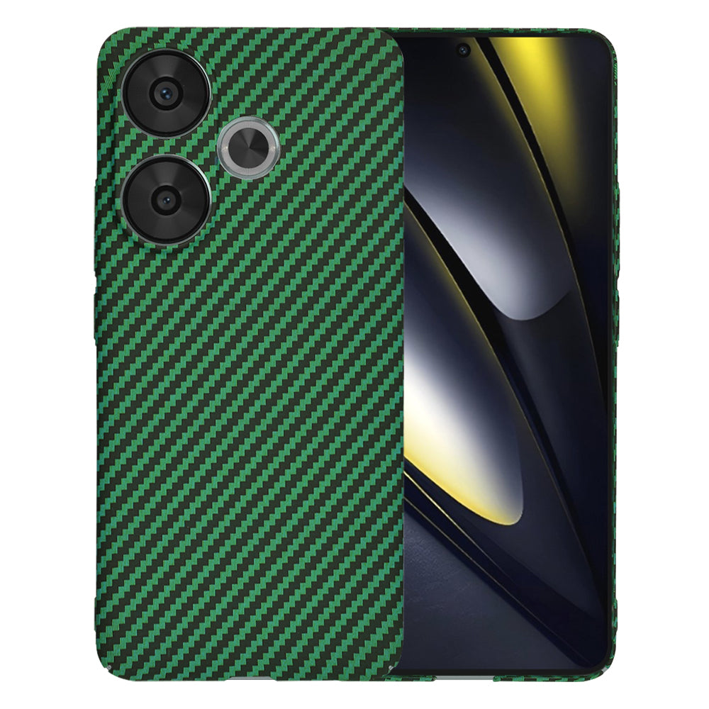 Ovitek za Xiaomi Poco F6, Techsuit, Carbonite FiberShell, Zeleno