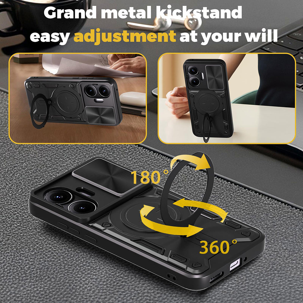 Ovitek za Xiaomi Poco F7, Techsuit, CamGuard Pro, modra
