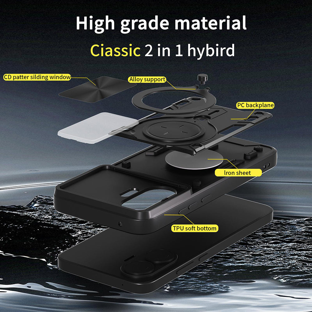 Ovitek za Xiaomi Poco F7, Techsuit, CamGuard Pro, modra