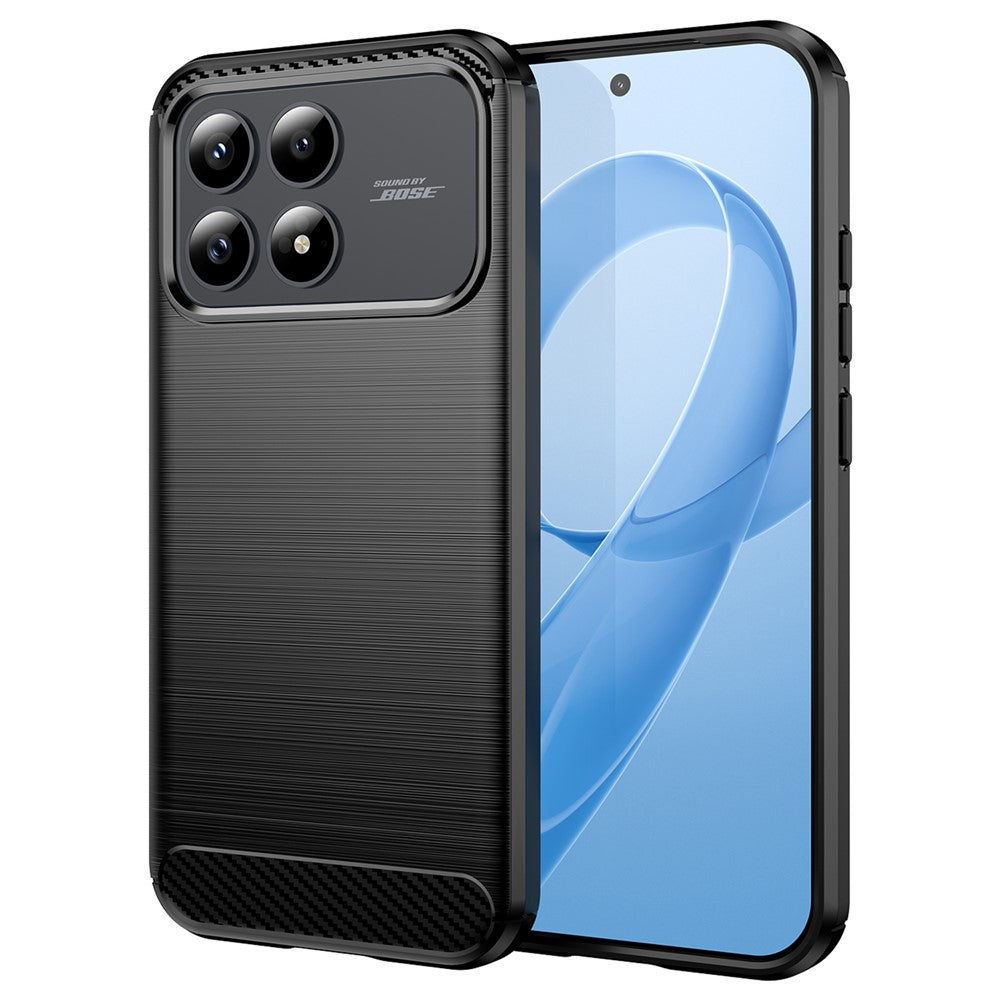 Ovitek za Xiaomi Poco F8 Pro, Techsuit, Carbon, Črn