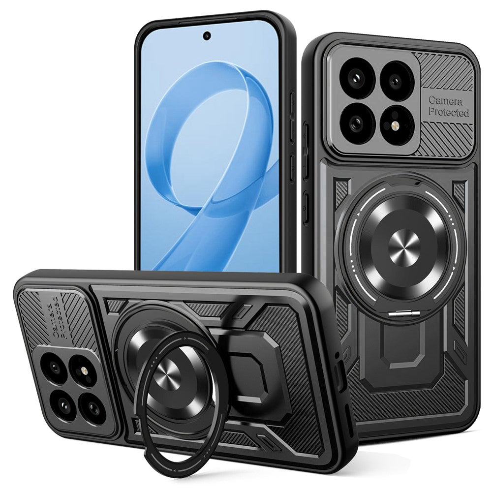 Ovitek za Xiaomi Poco F8 Pro, Techsuit, RuggedCam, Črn