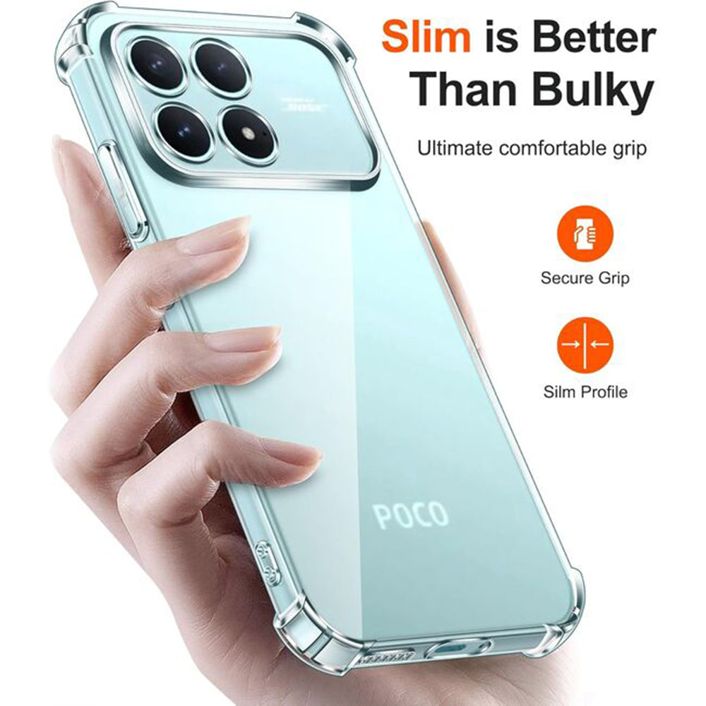 Ovitek za Xiaomi Poco F8 Pro, Techsuit, Shockproof Clear, Prozoren
