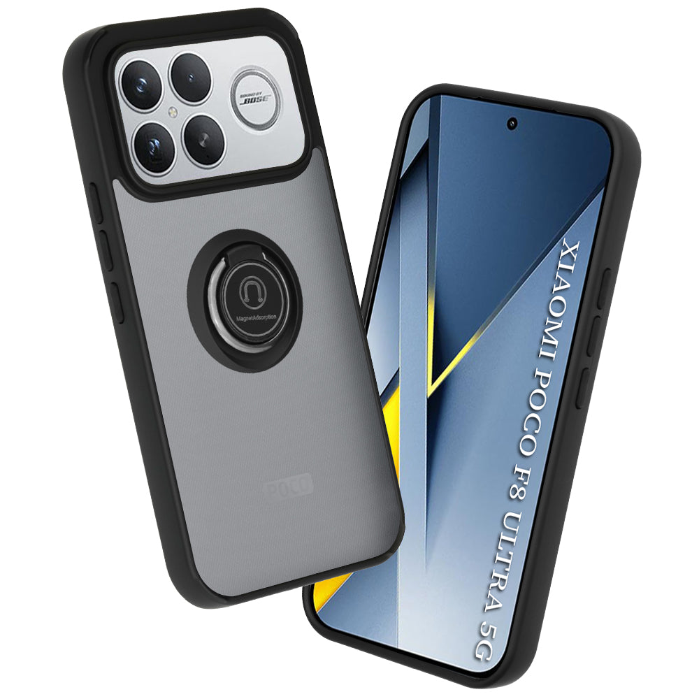 Ovitek za Xiaomi Poco F8 Ultra, Techsuit, Glinth, Črna