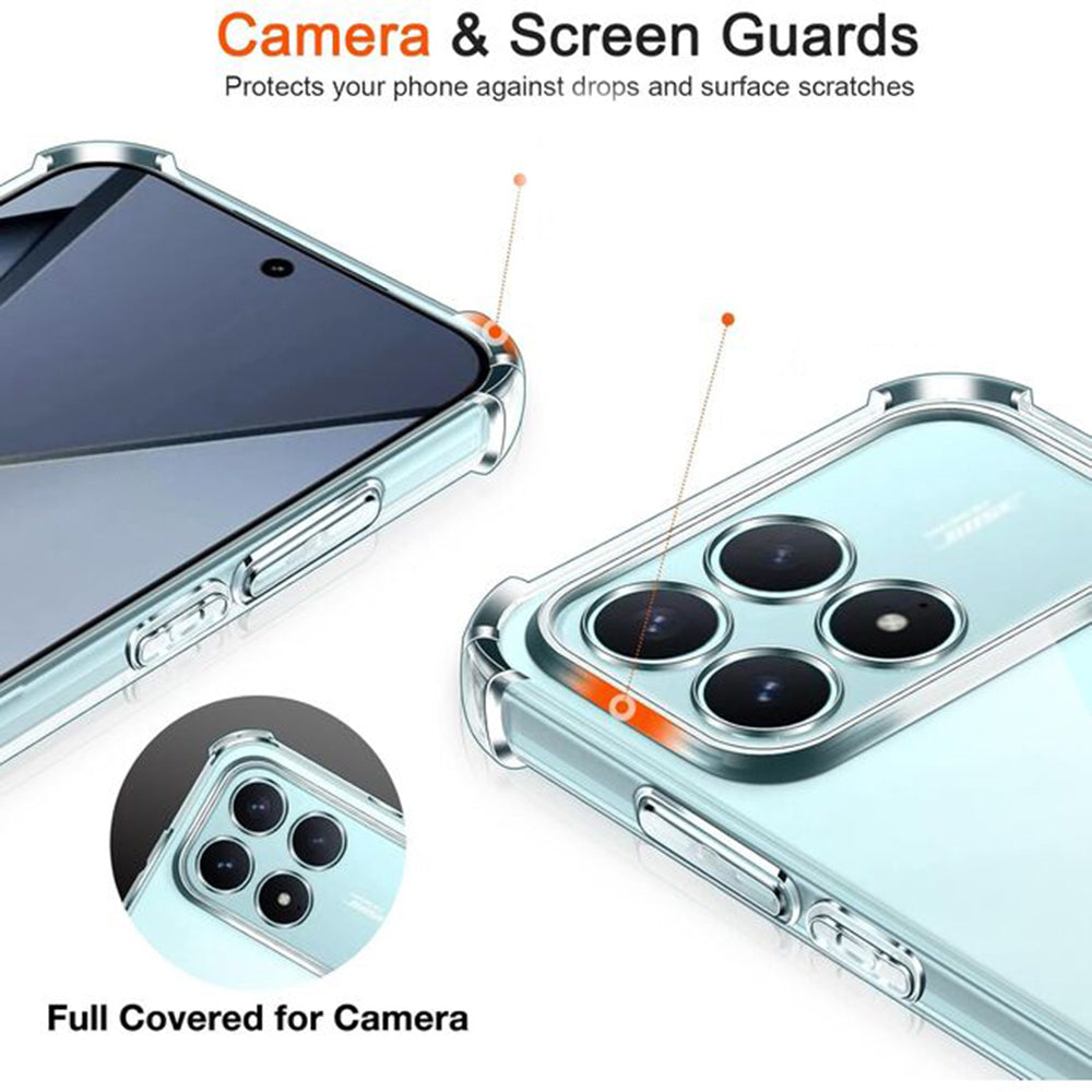 Ovitek za Xiaomi Poco F8 Ultra, Techsuit, Shockproof Clear, Prozoren