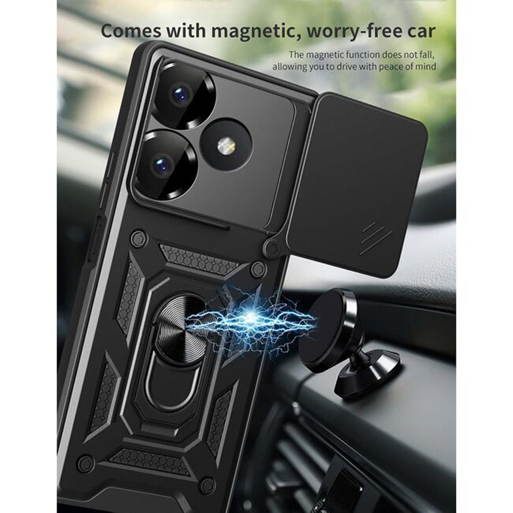 Ovitek za Xiaomi Poco M6 4G / Redmi 13, Techsuit, CamShield, Modra