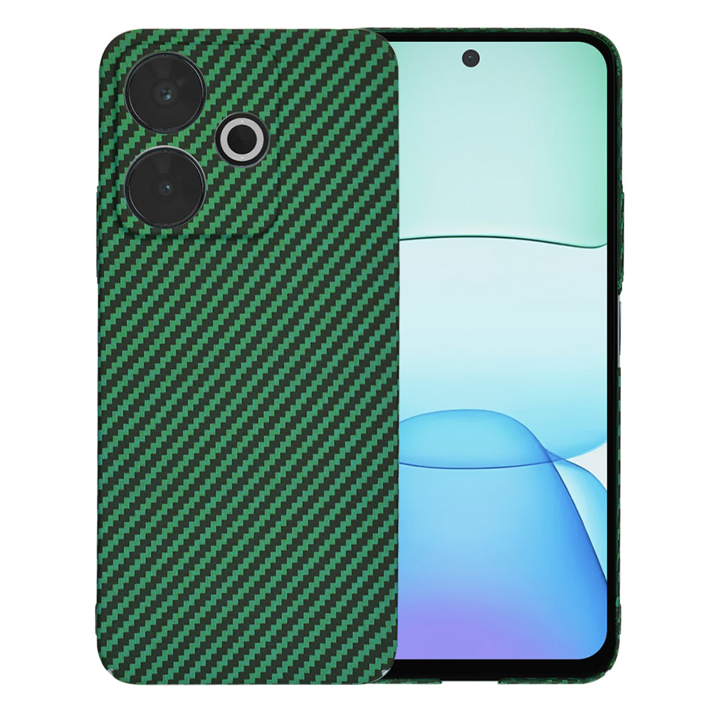 Ovitek za Xiaomi Poco M6 4G / Redmi 13, Techsuit, Carbonite FiberShell, Zelen