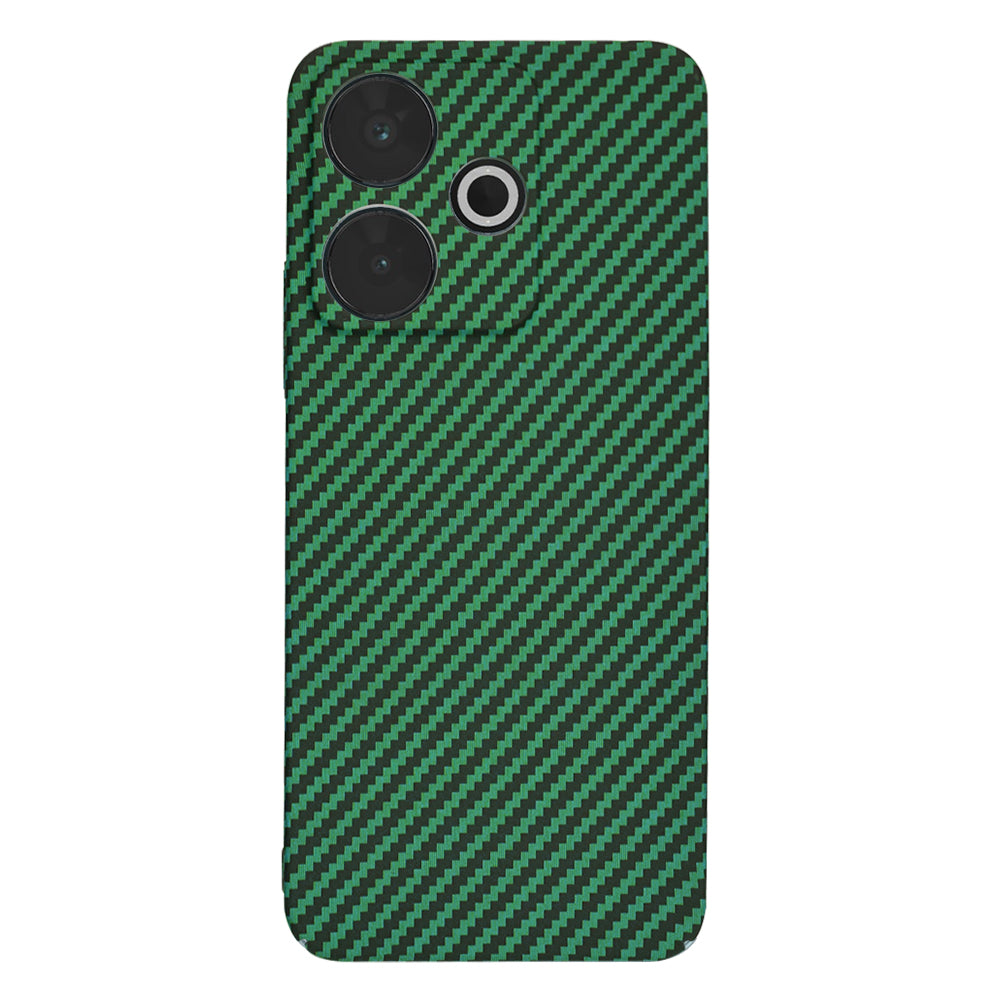 Ovitek za Xiaomi Poco M6 4G / Redmi 13, Techsuit, Carbonite FiberShell, Zelen