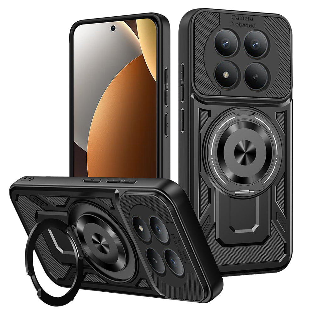 Ovitek za Xiaomi Poco M8 Pro / Redmi Note 15 Pro+ 5G, Techsuit, RuggedCam, Črn