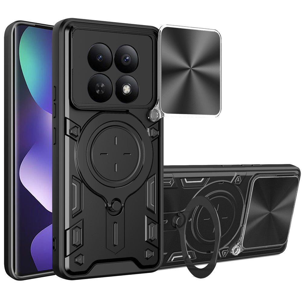 Ovitek za Xiaomi Poco M8 / Redmi Note 15 5G / Note 15 4G, Techsuit, CamGuard Pro, Črn
