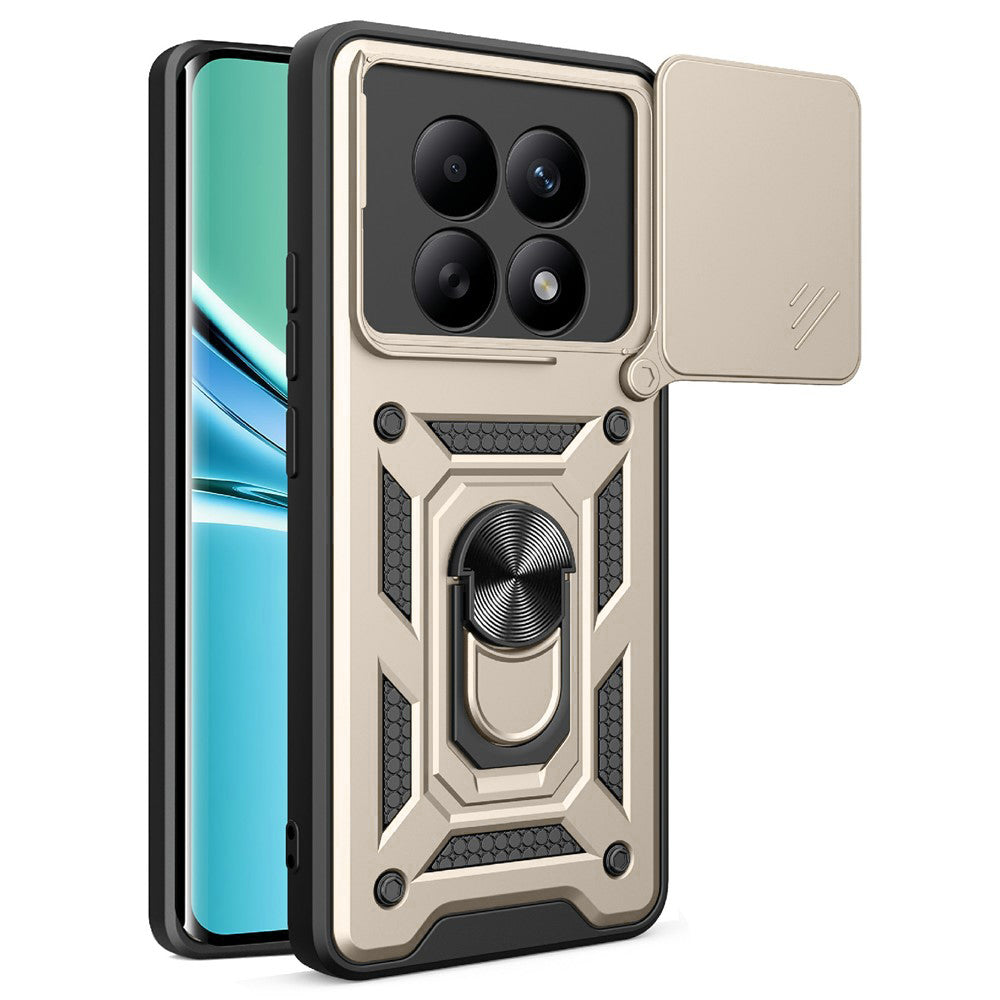 Ovitek za Xiaomi Poco M8 / Redmi Note 15 5G / Note 15 4G, Techsuit, CamShield, Zlat