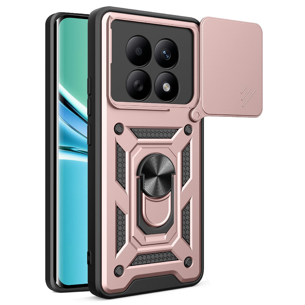 Ovitek za Xiaomi Poco M8 / Redmi Note 15 5G / Note 15 4G, Techsuit, CamShield, Rožnato Zlata