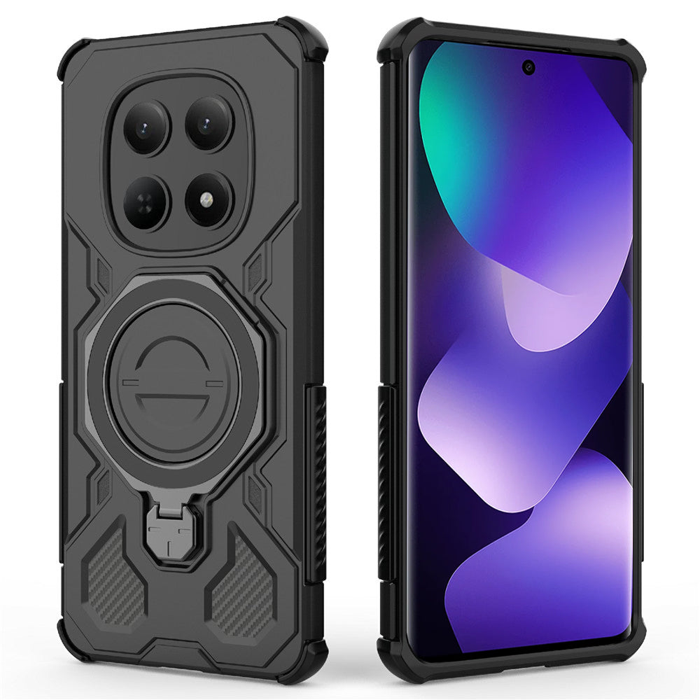 Ovitek za Xiaomi Poco M8 / Redmi Note 15 5G, Techsuit, Carbon Shield Pro, Črn