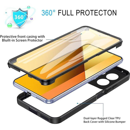 Ovitek za Xiaomi Poco X6 Pro, Techsuit, ColorVerse 360, Črn