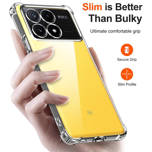 Ovitek za Xiaomi Poco X6 Pro, Techsuit, Proti udarcem Prozoren, Prosojen