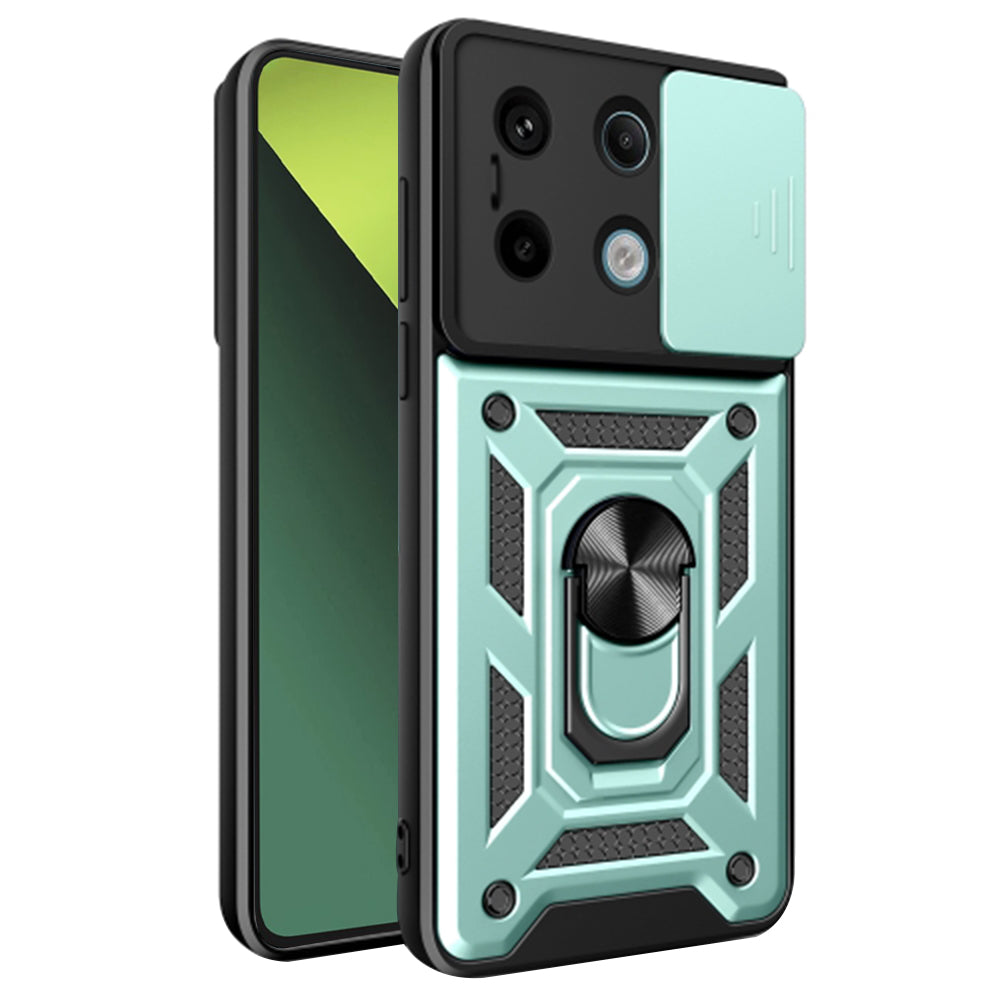 Ovitek za Xiaomi Poco X6 / Redmi Note 13 Pro 5G, Techsuit, CamShield, Zelen