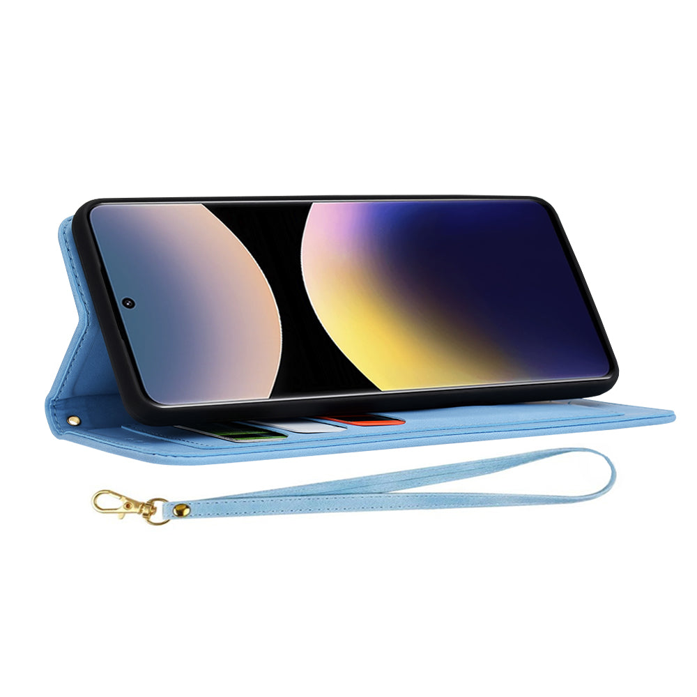 Ovitek za Xiaomi Poco X7 / Note 14 Pro 5G, Techsuit, FlipCraft, modra