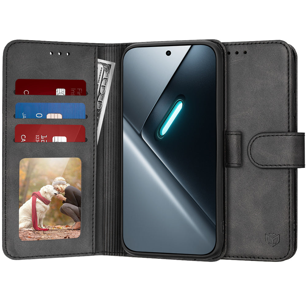 Ovitek za Xiaomi Poco X8 Pro, Techsuit, Diary Book, Črn